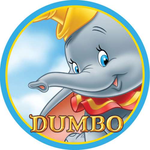 Dumbo Edible Icing Image - Round